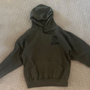 Soffe Olive Green USMC Women's Hoodie